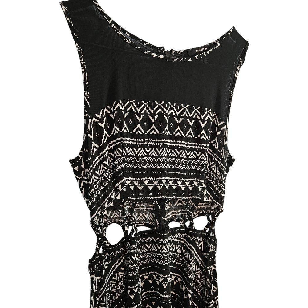 Forever 21 High Low Maxi Dress Women's Size S Criss-cross Open Middle